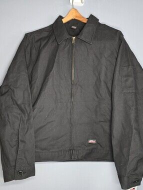 NEW Dickies Canvas Workwear/Construction Jacket-Womens LARGE-BLack-Work,Casual
